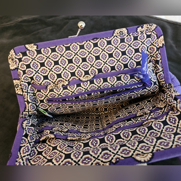 Vera Bradley Purple Paisley Purse - Picture 4 of 7